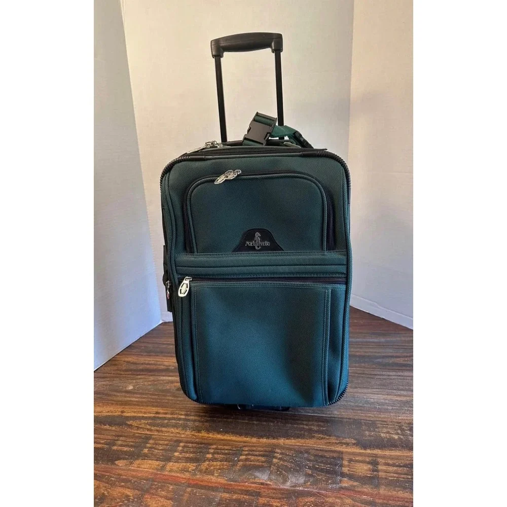 Atlantic‎ Forest Green Rolling Carry On Suitcase 21